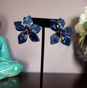 Baublebar blue flower earrings